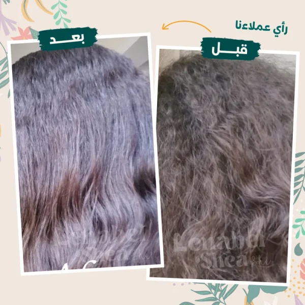 زبدة الشيا للتصفيف وعلاج هيشان و تقصف الشعر
